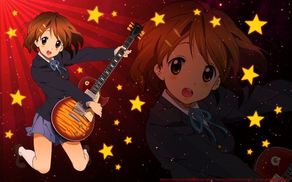 Anime picture 2560x1600 with k-on! kyoto animation hirasawa yui highres wide image