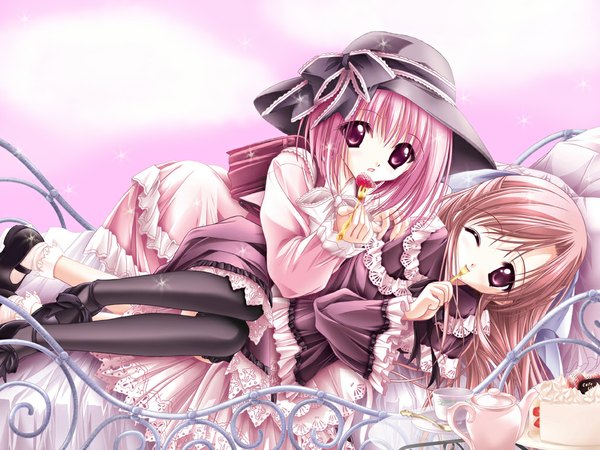 Anime picture 1024x768 with cafe little wish merun (cafe little wish) tagme