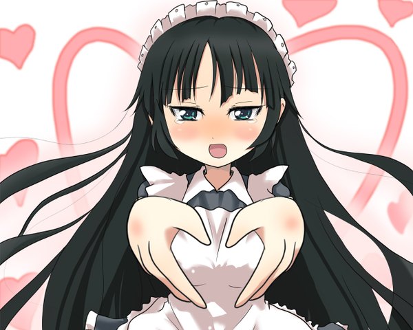 Anime picture 1280x1024 with k-on! kyoto animation akiyama mio maid tagme