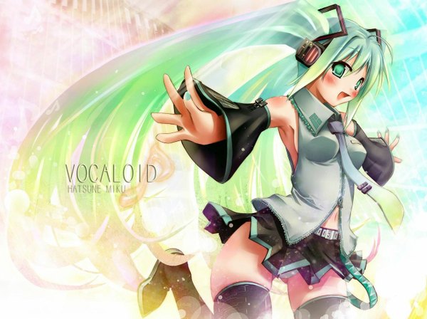 Anime picture 1280x957 with vocaloid hatsune miku light erotic girl tagme