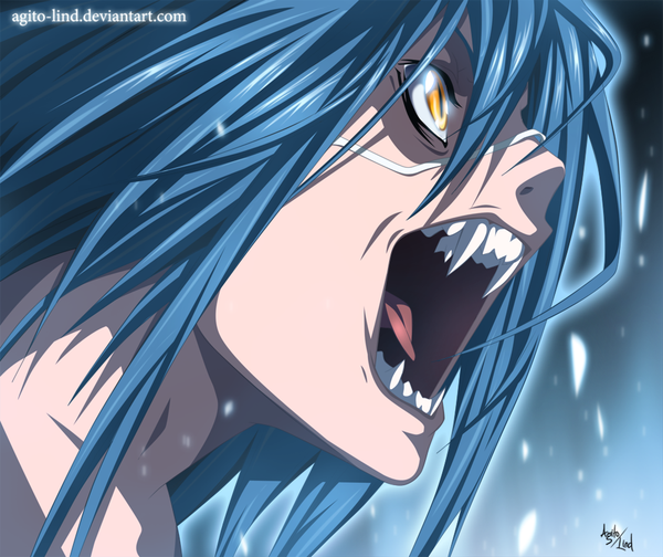 Anime-Bild 1000x840 mit air gear toei animation wanijima agito aagito long hair open mouth blue hair profile orange eyes coloring portrait face boy eyepatch