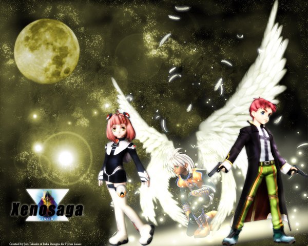 Anime picture 1280x1024 with xenosaga monolith software wings tagme
