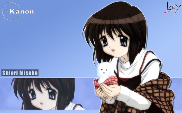 Anime picture 1920x1200 with kanon key (studio) misaka shiori highres wide image girl