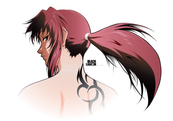 Anime picture 5477x3825 with black lagoon madhouse revy (black lagoon) highres signed vector tagme