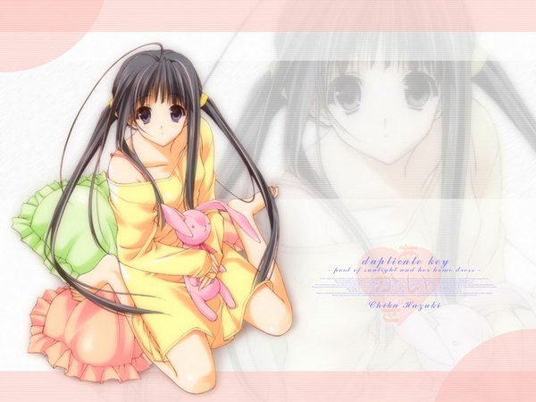 Anime picture 1024x768 with aikagi hazuki chika suzuhira hiro bunny tagme