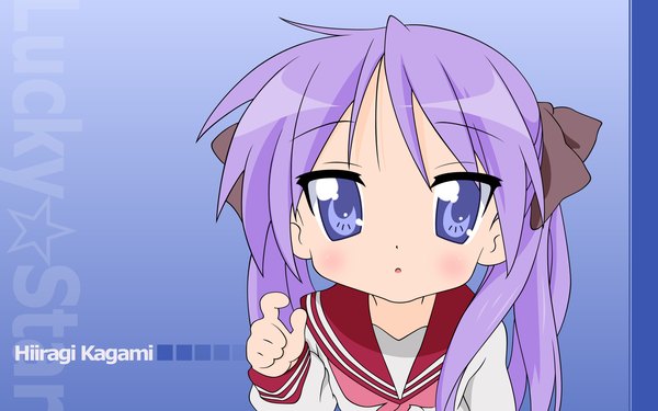 Anime picture 1920x1200 with lucky star kyoto animation hiiragi kagami highres wide image girl