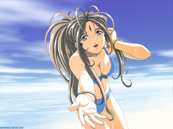 Anime picture 1024x768 with aa megami-sama ah! my goddess anime international company belldandy girl swimsuit