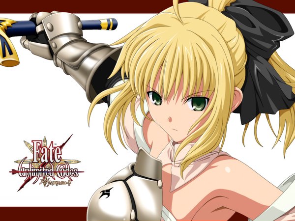 Anime picture 1440x1080 with fate (series) fate/stay night fate/unlimited codes studio deen type-moon artoria pendragon (all) saber saber lily