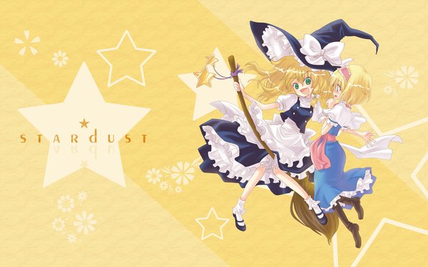 Anime picture 1920x1200 with touhou kirisame marisa alice margatroid highres wide image girl