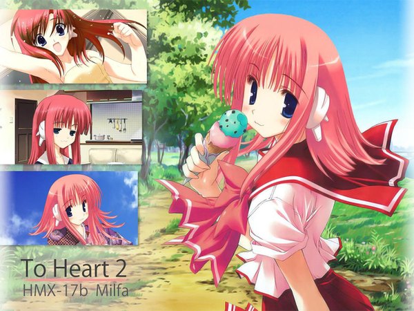 Anime picture 1280x960 with to heart 2 leaf (studio) kouno harumi tagme