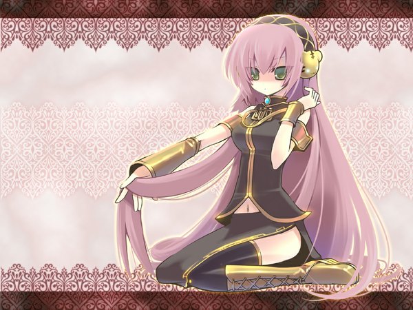 Anime picture 1024x768 with vocaloid megurine luka girl tagme