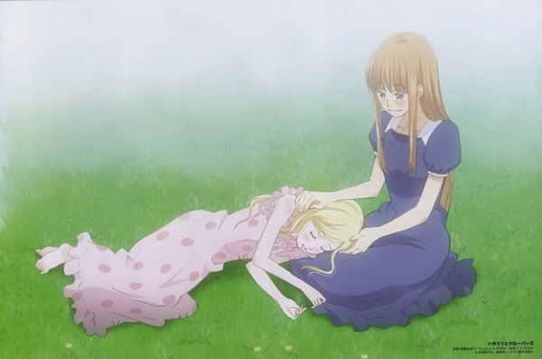 Anime picture 3487x2313 with honey and clover j.c. staff hanamoto hagumi yamada ayumi highres girl