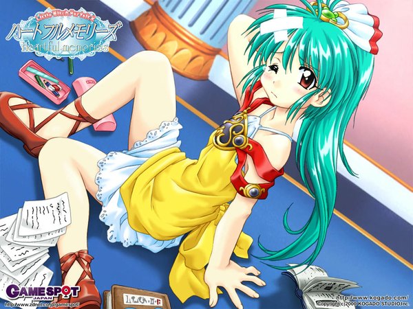 Anime picture 1024x768 with little witch parfait green hair tagme heartful memories