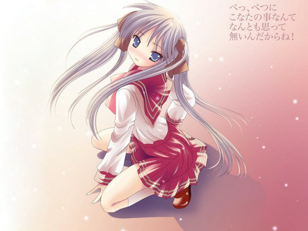 Anime picture 1024x768 with lucky star kyoto animation hiiragi kagami namamo nanase girl
