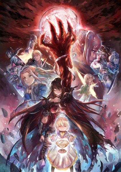 イラスト 1329x1890 と テイルズ tales of berseria velvet crowe マギルゥ eizen (tales) eleanor hume rokurou rangetsu seres (tales) laphicet (tales) shigure rangetsu melchior (tales) van aifread artorius collbrande huamuan huamuan 長髪 長身像 カメラ目線 前髪 highres 短い髪