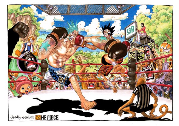 Anime picture 1960x1390 with one piece toei animation monkey d. luffy nico robin sanji tony tony chopper usopp franky oda eiichirou long hair fringe highres short hair open mouth black hair blonde hair smile standing sitting holding