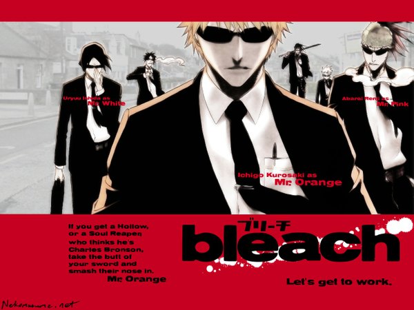 Anime picture 1280x960 with bleach studio pierrot kurosaki ichigo hitsugaya toushirou abarai renji zaraki kenpachi ishida uryuu hisagi shuuhei shiba ganju