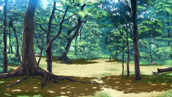 Anime picture 2048x1152 with koiken otome highres wide image game cg no people scenic plant (plants) tree (trees) forest