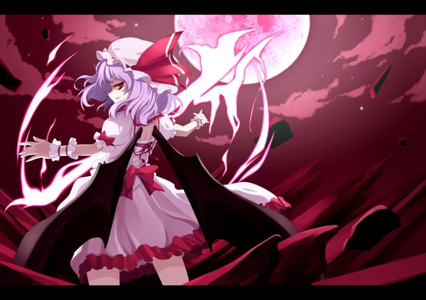 Anime picture 1505x1062 with touhou remilia scarlet uruu gekka girl tagme