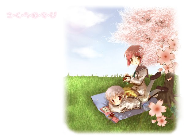 Anime picture 1600x1200 with sakura musubi cuffs (studio) akino momiji kiriyama sakura miyasaka miyu wallpaper tagme