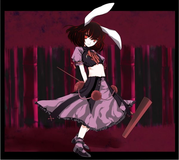 Anime picture 1400x1250 with touhou inaba tewi bunny girl girl tagme