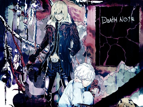 Anime picture 1024x768 with death note madhouse mello (mihael keehl) near tagme