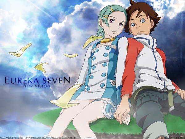 Anime picture 1600x1200 with eureka seven studio bones eureka renton thurston tagme