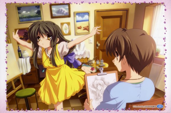 Anime picture 4683x3105 with clannad key (studio) ibuki fuuko ibuki kouko highres