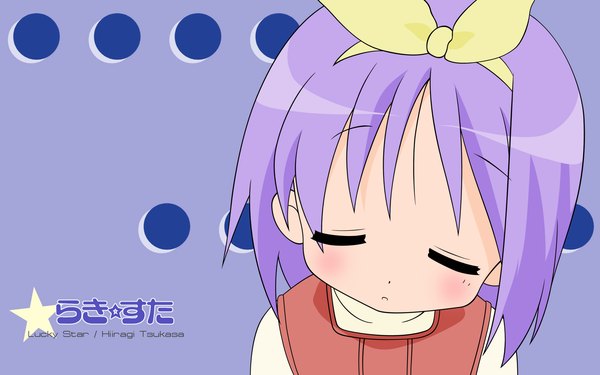 Anime picture 1920x1200 with lucky star kyoto animation hiiragi tsukasa highres wide image girl