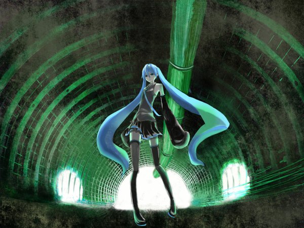 Anime picture 1500x1125 with vocaloid hatsune miku girl tagme nyas