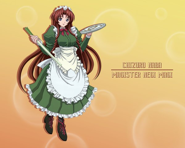 Anime picture 1280x1024 with mahou sensei negima! naba chizuru maid tagme