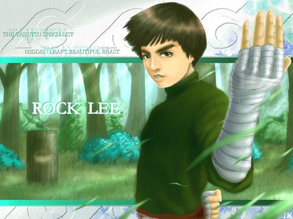 Anime picture 1024x768 with naruto studio pierrot naruto (series) rock lee tagme