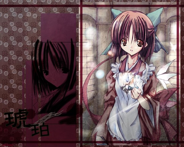 Anime picture 1280x1024 with shingetsutan tsukihime type-moon kohaku (tsukihime) half updo wa maid tagme