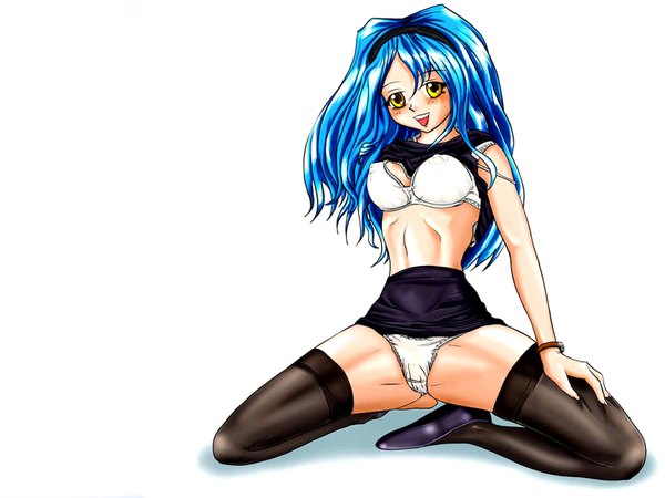 Anime picture 1600x1200 with light erotic underwear panties