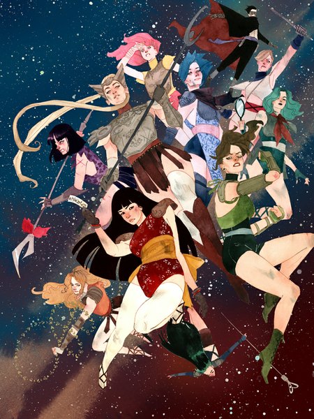 Anime picture 650x866 with bishoujo senshi sailor moon toei animation tsukino usagi sailor moon chibiusa aino minako kino makoto mizuno ami hino rei sailor venus sailor mars sailor mercury tomoe hotaru sailor jupiter kaiou michiru sailor saturn tenou haruka sailor chibi moon sailor neptune sailor uranus