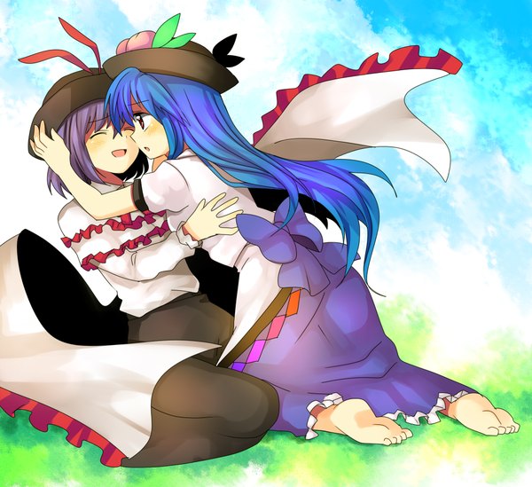 Anime picture 2000x1832 with touhou hinanawi tenshi nagae iku mei highres girl