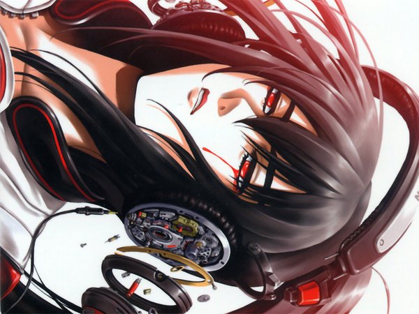 Anime picture 1600x1200 with beatmania headphones tagme