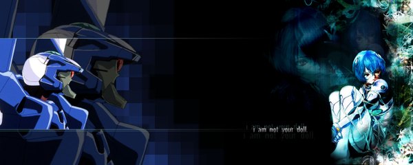 Anime picture 2560x1024 with neon genesis evangelion gainax highres wide image dualscreen