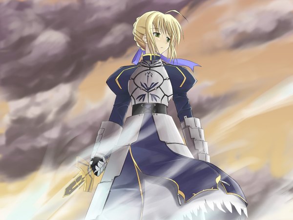 Anime picture 1280x960 with fate (series) fate/stay night studio deen type-moon artoria pendragon (all) saber