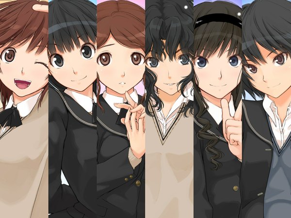 Аниме картинка 1600x1200 с амагами nanasaki ai morishima haruka ayatsuji tsukasa tanamachi kaoru nakata sae sakurai rihoko