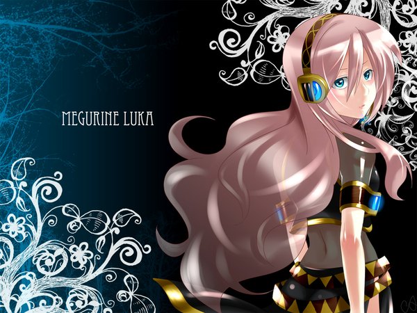 Anime picture 1024x768 with vocaloid megurine luka caffein girl tagme