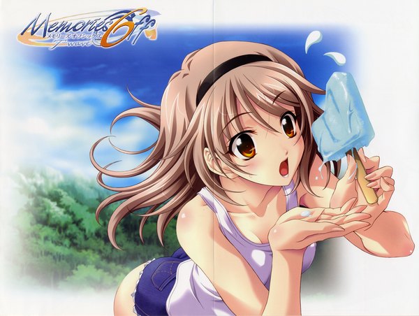 Anime picture 4625x3490 with memories off tohmine ririsu koshimizu takayuki highres scan crease