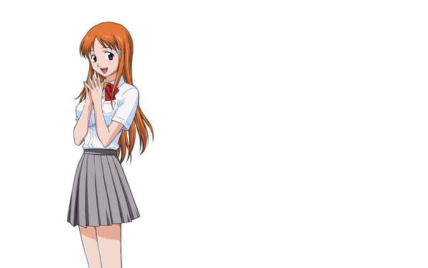 Anime picture 2560x1600 with bleach studio pierrot inoue orihime highres wide image white background