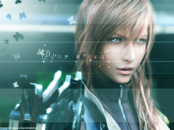 Anime picture 1024x768 with final fantasy final fantasy xiii square enix lightning farron realistic