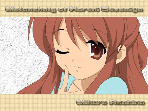 Anime picture 1024x768 with suzumiya haruhi no yuutsu kyoto animation asahina mikuru girl tagme