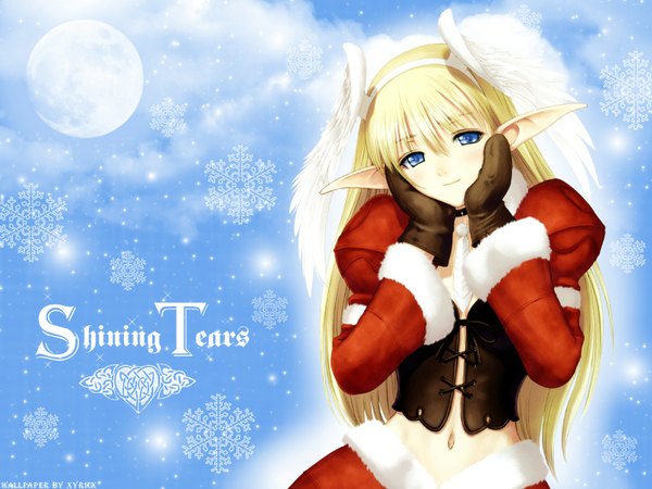 Anime picture 1600x1200 with shining (series) shining tears elwing tony taka christmas girl