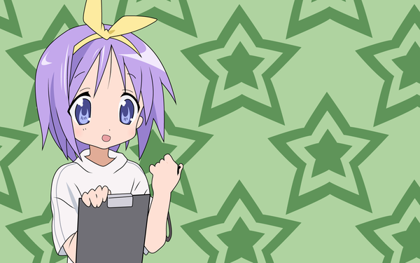 Anime picture 1920x1200 with lucky star kyoto animation hiiragi tsukasa highres wide image girl star (symbol)