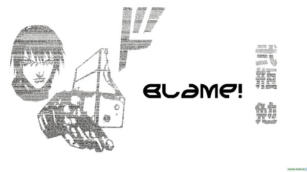 Anime picture 1365x768 with blame! killy black hair simple background wide image white background hieroglyph monochrome boy gun