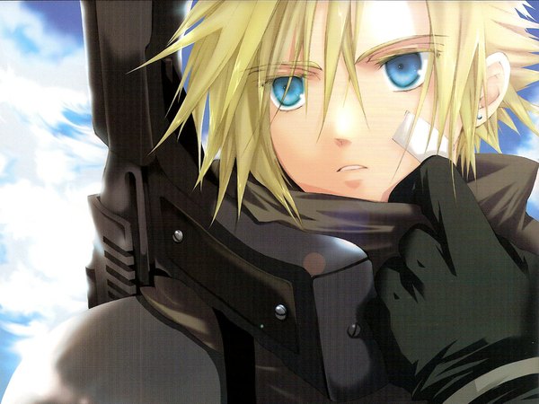 Anime picture 1024x768 with final fantasy final fantasy vii crisis core final fantasy vii before crisis final fantasy vii last order final fantasy vii square enix cloud strife single wallpaper yubinbasya