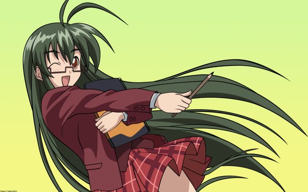 Anime picture 1920x1200 with mahou sensei negima! saotome haruna highres wide image paru